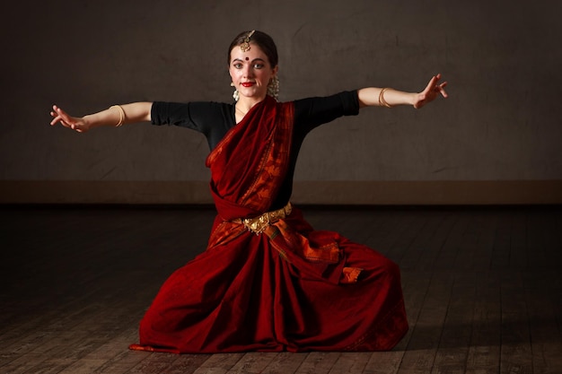 Exponente de la danza Bharat Natyam