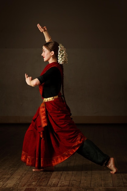 Exponente de la danza Bharat Natyam