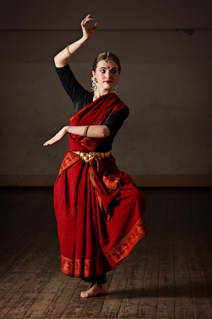 Exponente de la danza Bharat Natyam