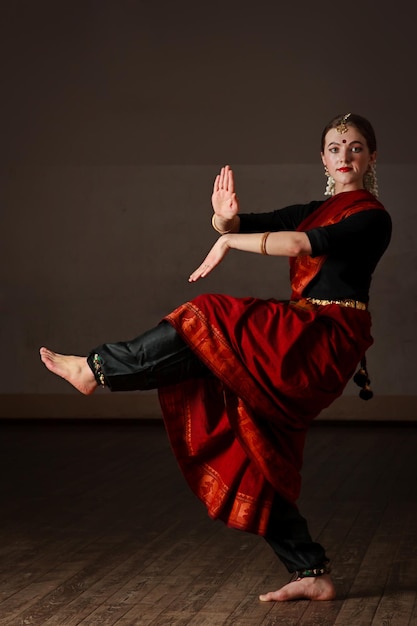 Exponente de la danza Bharat Natyam