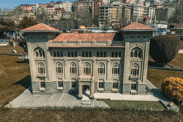 Exposição de museu ao ar livre Miniaturk em Istambul, Turquia