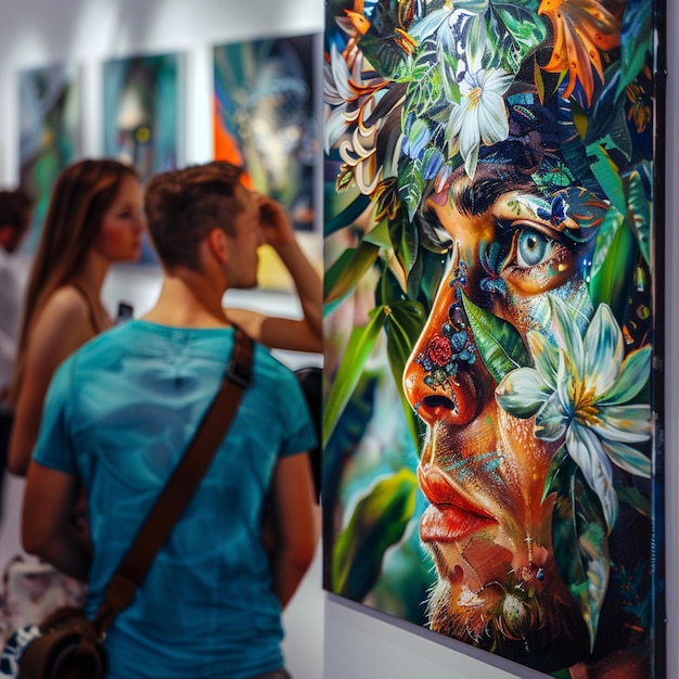 Exposición de arte de verano de Estonia Exposición de pintura de mujer y hombre