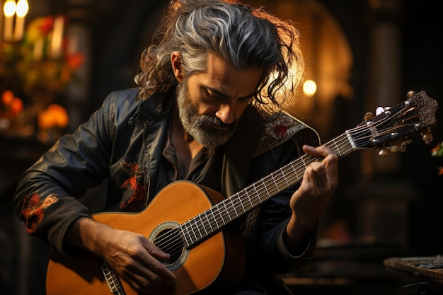 Exposición cautivadora que muestra una impresionante guitarra en un museo