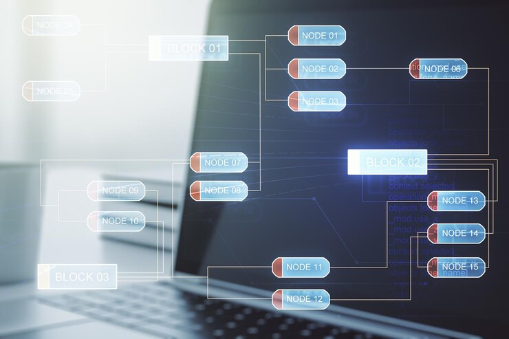 Foto exposición múltiple de boceto de codificación creativa abstracta sobre inteligencia artificial de fondo de computadora portátil moderna y concepto de redes neuronales
