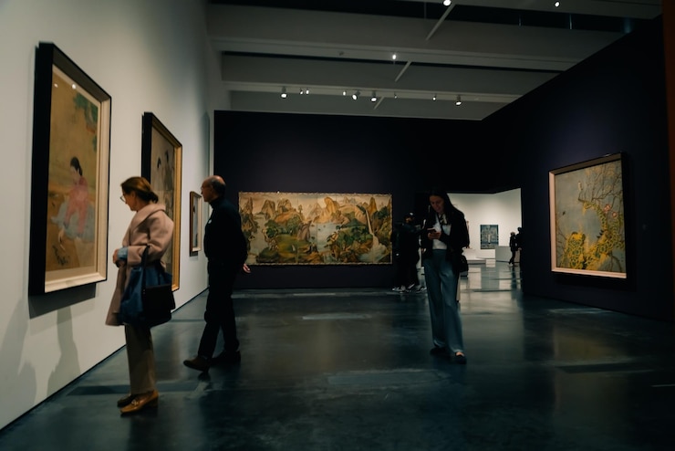 Foto exposições no lacma, o museu de arte do condado de los angeles, eua, em maio de 2023