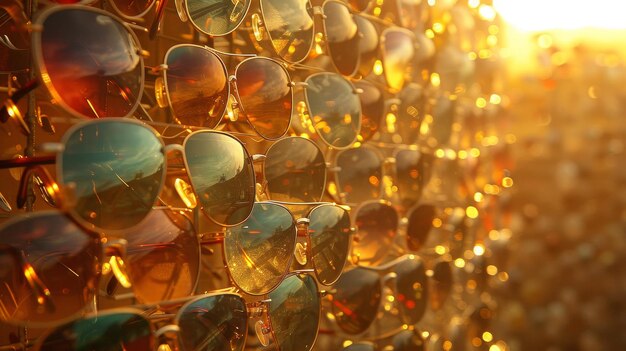 Foto expositor de óculos de sol, suporte elegante para armazenamento de óculos da moda e apresentação a retalho
