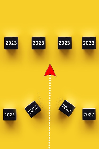 Expresar el proceso de cambio a 2023 con BLOQUE de madera