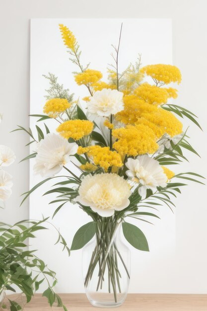 Foto expresión artística mimosa bouquet variaciones para todas las preferencias