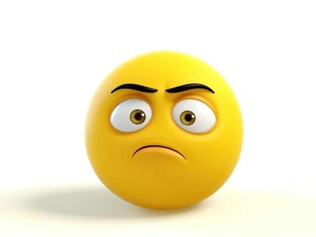 Foto expresión de emoji muy triste