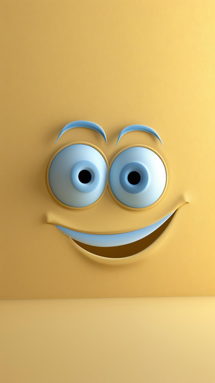 Expresión facial de dibujos animados en 3D