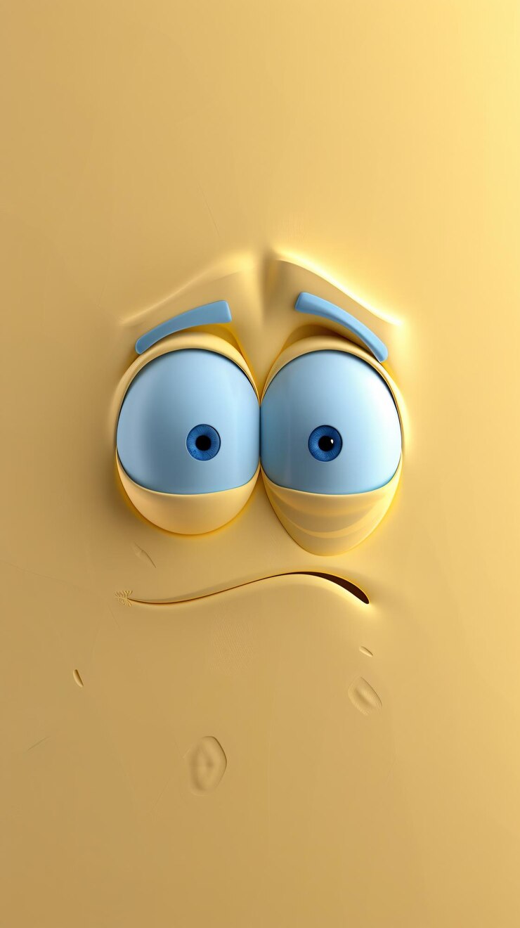 Expresión facial de dibujos animados en 3D