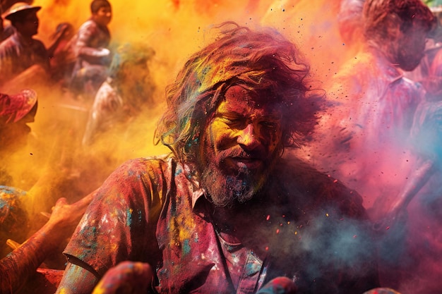 Expresiones de felicidad Rostros detrás de las máscaras de Holi Holi La paleta de emociones de un fotógrafo