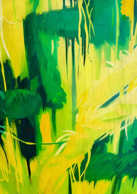Expresionismo colorido Pintura tropical abstracta