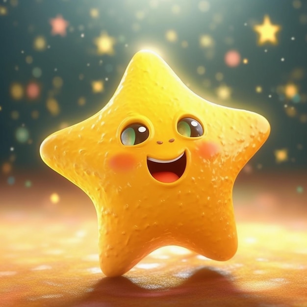 Foto expressões brilhantes explorando o mundo das estrelas emoji