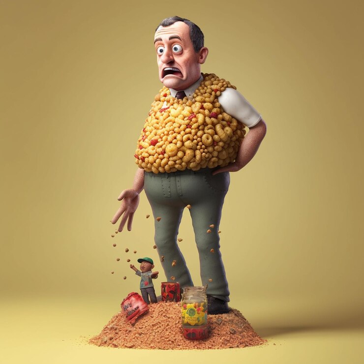 Expressões excêntricas Personagens de desenhos animados 3D caprichosos e ilustrações