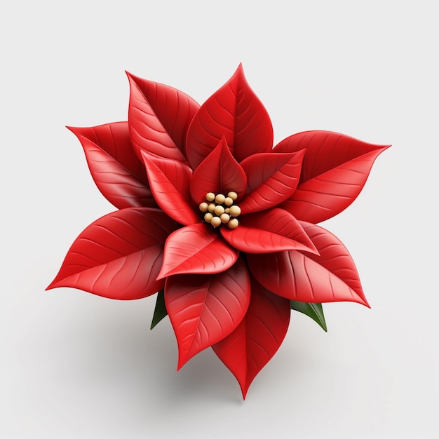 Foto exquisita elegância poinsettia bloom em anime line art