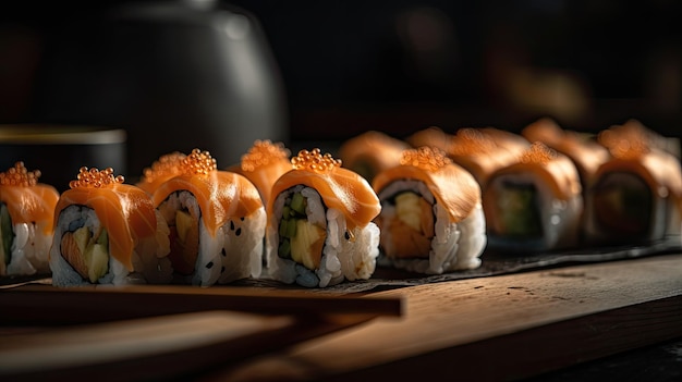 Exquisites Maki-Sushi Eine perfekte Geschmacksmischung