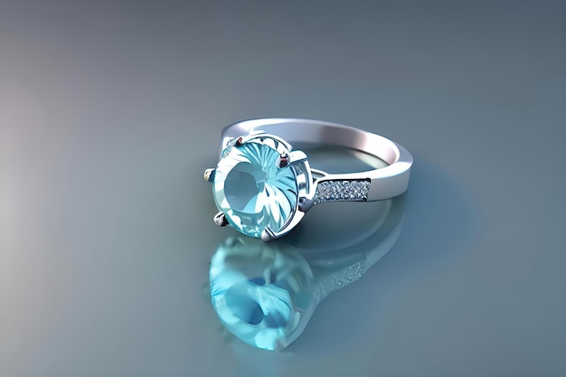 Exquisito anillo de bodas con piedras preciosas Una costosa expresión de belleza