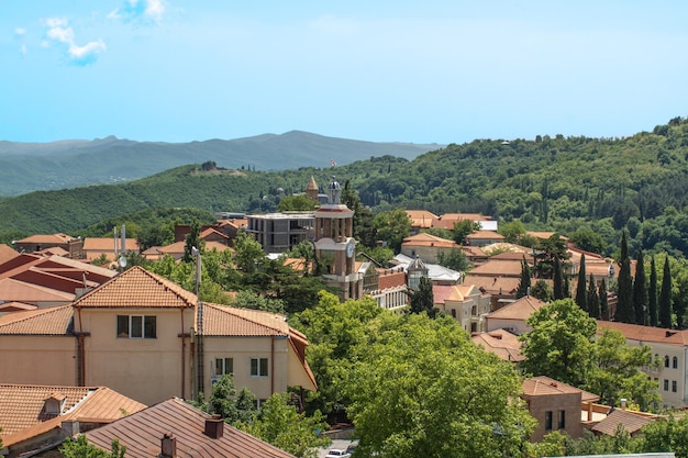 Exterior da antiga capital da Geórgia Tbilisi