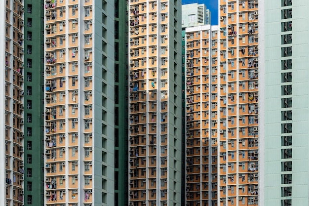 Exterior de imóveis em Hong Kong