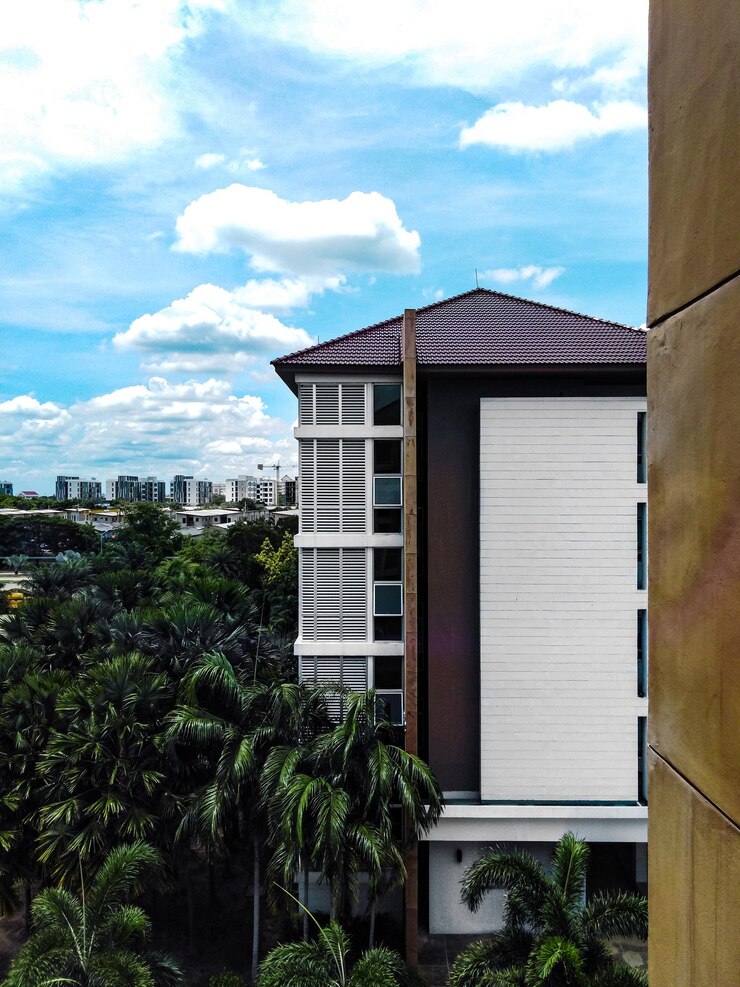 Foto exterior do edifício contra o céu