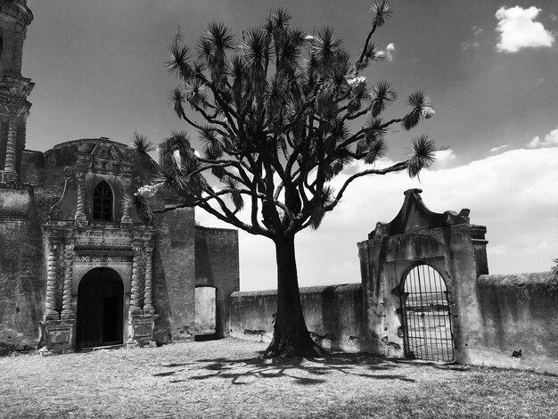 Foto exterior do templo contra o céu