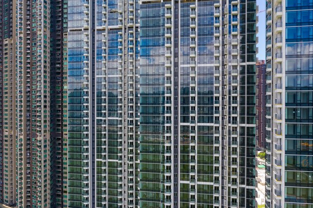 Foto el exterior del edificio del rascacielos