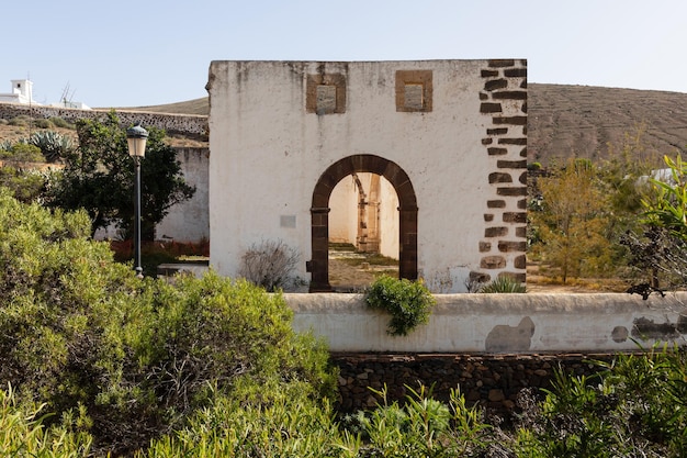 Exterior del Monasterio de San Buenaventura en Fuerteventura, Islas Canarias, España