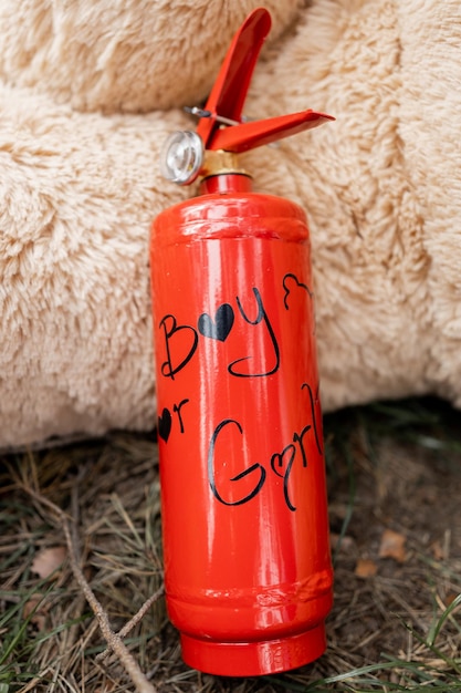 El extintor rojo está listo para una emocionante revelación de género.