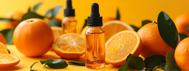 extracto de aceite esencial de mantequilla de naranja con frutas frescas