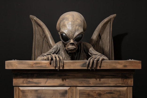 Extraterrestre alienígena testificando gabinete Generar Ai