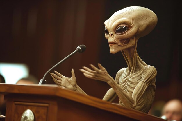 Extraterrestre sem precedentes testemunhando no congresso Gerar Ai