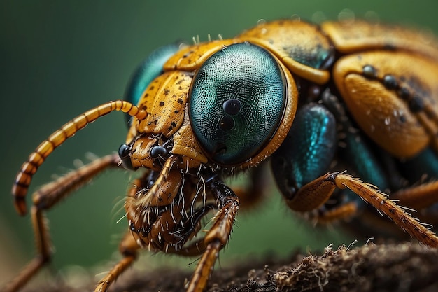 Extreme Makro Nahaufnahme von Insekten-Fantasie-Kunst