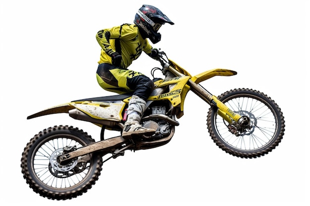 Extreme Motocross MX RiderFondo branco isolado 1