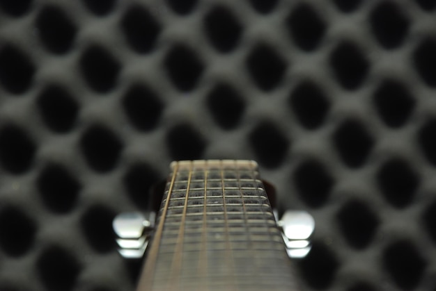 Foto extreme nahaufnahme der gitarre