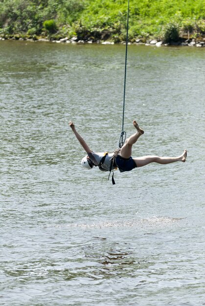 Foto extreme ropejumping