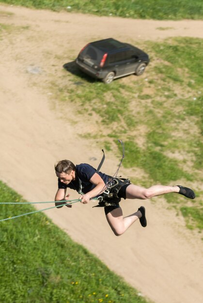 Extremes Seilspringen