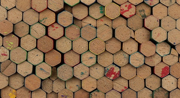 Los extremos de los lápices de color Fondo