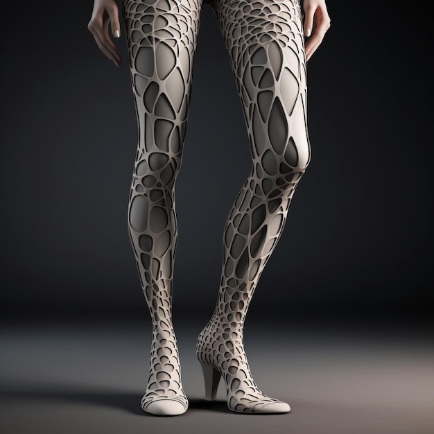 Extrusão de design Python Leggings detalhado e fina renderização 3D