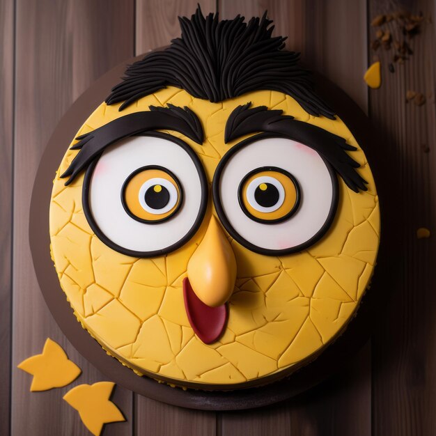 Eye Mascot Desserts Muppets Fondant Cake mit Eule-Thema