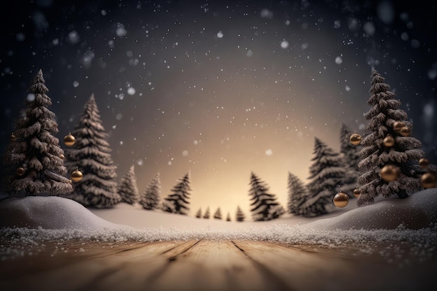 Fabelhafter roter leerer Hintergrund der frohen Weihnachten Illustration AI Generative