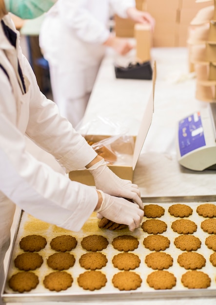 Foto fábrica de biscoitos