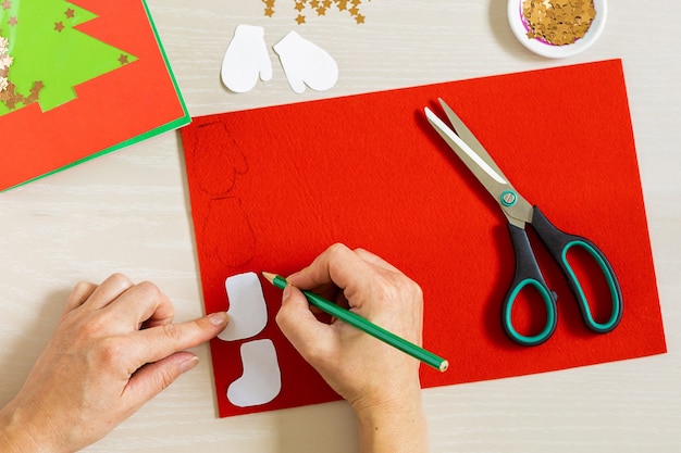 Fabricación de tarjetas de Navidad