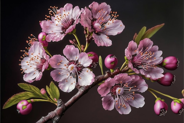 Fabulosamente linda e adorável flor de cerejeira criativa