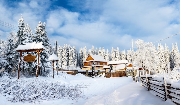 Fabuloso paisaje de invierno