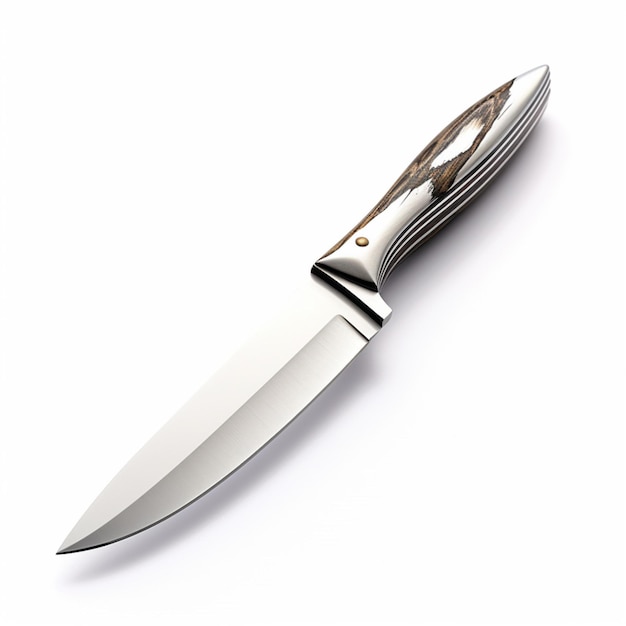 faca de tungstênio com fundo branco de alta qualidade u