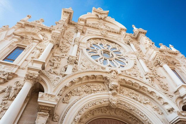 Foto facada da catedral de lecce, na puglia, itália