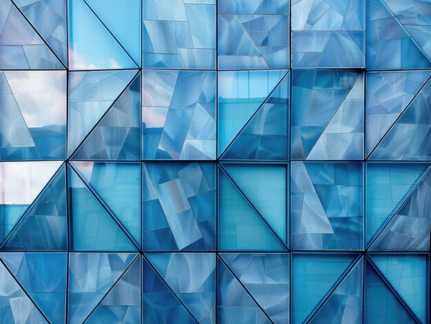 Facas de edifícios urbanos formas geométricas azuis