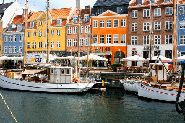 Fachada em Nyhavn buidlings Copenhagen Dinamarca