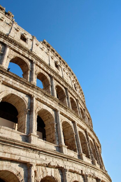 La fachada exterior del Coliseo o Coliseo